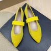 Fashion Flat Shoes for Women 2025 Spring and Autumn Ballet New French Pointed Shallow Mary Jane Shoes Large Size Women's Shoes 42 43 44
