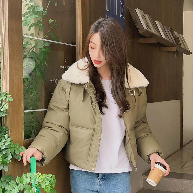 Fluffy And Short Down Jacket With Thickened Bread Coat For Women