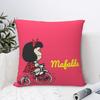 Custom Luxury Humor Mafaldas Quino Comic Cartoon Manga Cushion Cover Soft Pillow Case