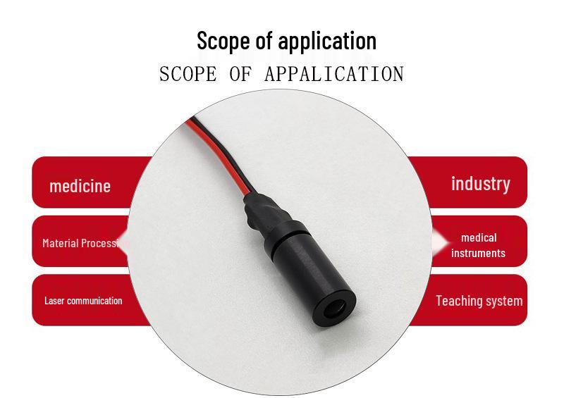650nm 1mW 6x14mm Red Laser Module Dot Point Lens