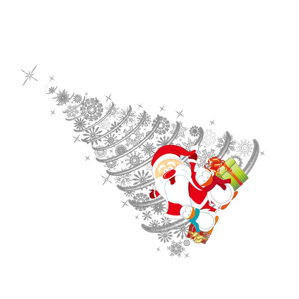 Removable Santa Pattern Wallpaper Christmas Mural Decal Art Wall Door Window Sticker Living Room Decor