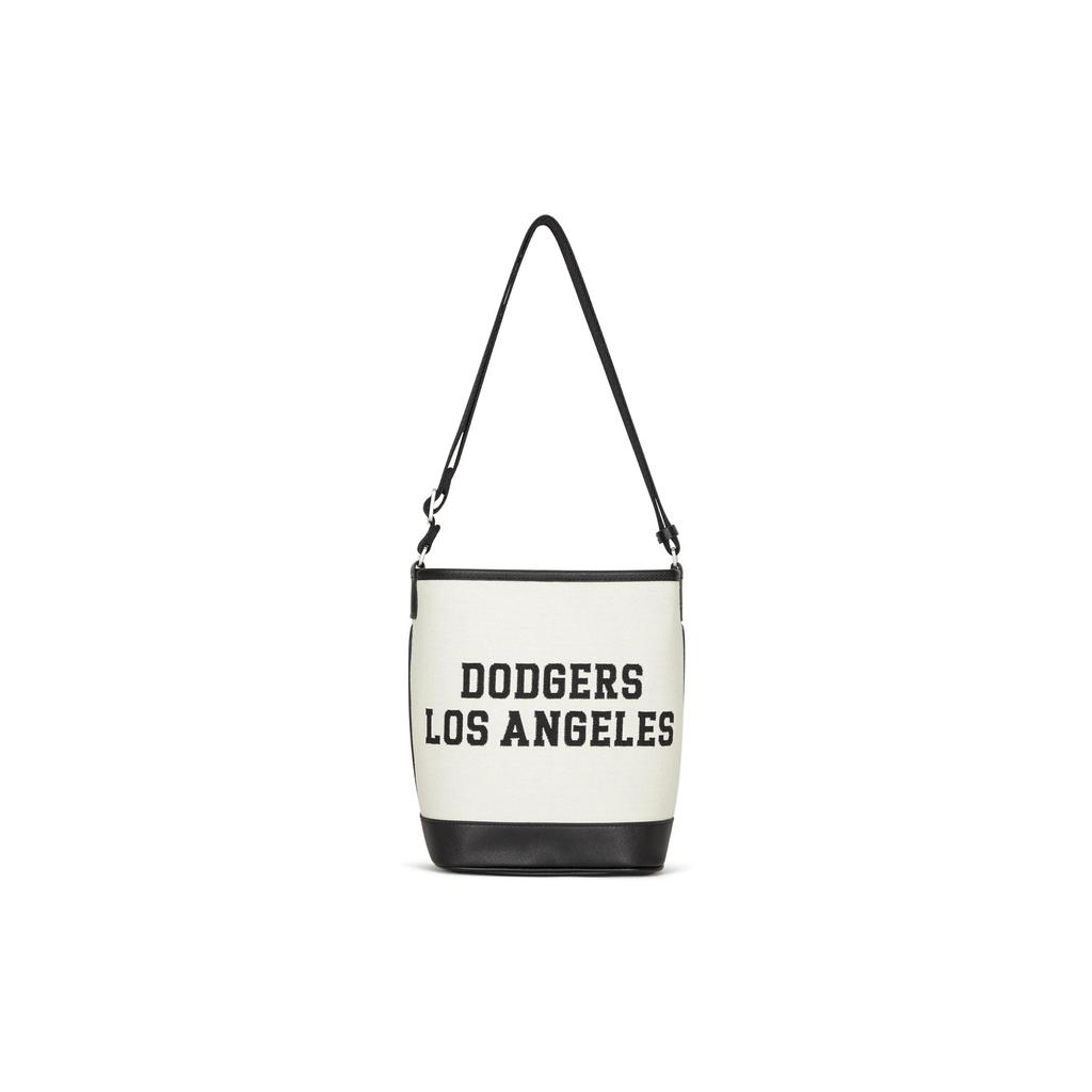 MLB Cotton Polyester Bucket Bag , Shoulder Bag , Crossbody Bag , Handbag Regular Unisex Linen Cream (Unisex) Crossbody Bags