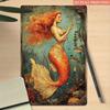 Vintage Tin Metal Mermaid Wall Art Bathroom Decor Ocean Fantasy Sign