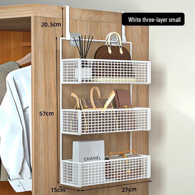 Wall-Mounted Entryway Storage Rack for Bedroom Doors