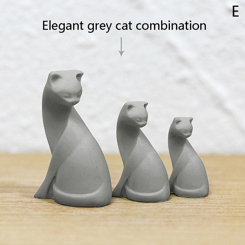 

3 шт./набор смоляных украшений для кукольного домика в виде кошки, мебель для кукольного дома, украшение для дома