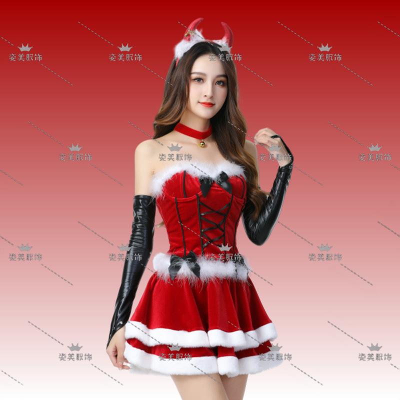 2024 New Christmas Clothing Christmas Uniform Set Cos Clothing Christmas Costume Full Set Santa Claus Halloween