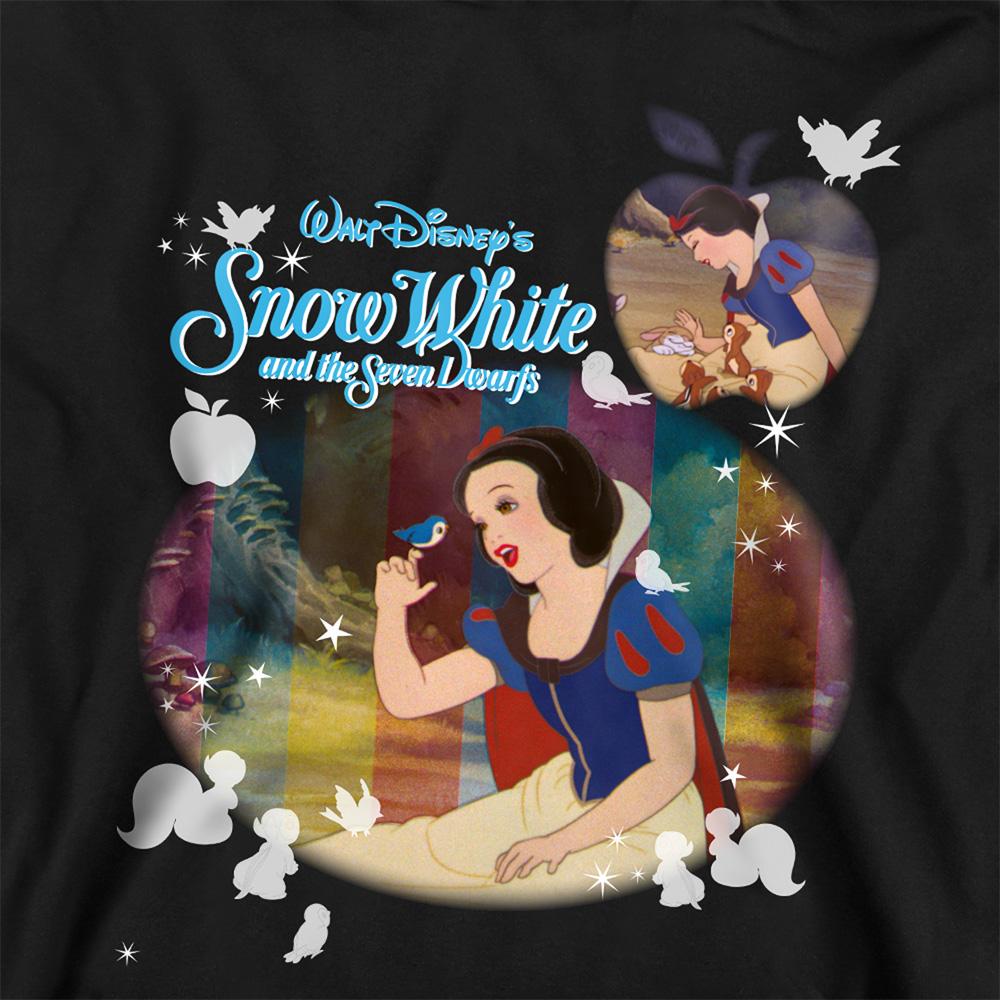 Snow White And The Seven Dwarfs Childrens/Kids Movie Shot Heather Hoodie