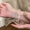 S925 Sterling Silver Gourd Bracelet Mother - of - Pearl Rhinestone Elegant New Chinese Style