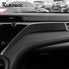 Real Soft Carbon Fiber For Toyota Camry 2018 2019 2020 2025 2025 2025 2025 LHD RHD Car Passenger Instrument Panel Accessories