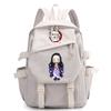 Anime Demon Slayer Ryggsekk Back To Schoolbag for Boy Girl Bookbag for Kid Gaver Menn Dame Reisebag Stor kapasitet ryggsekk