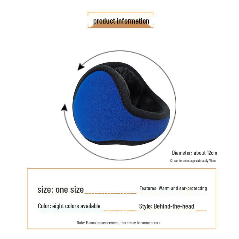 Unisex Foldable Plush Earmuffs – Warm Autumn/Winter Ear Warmers