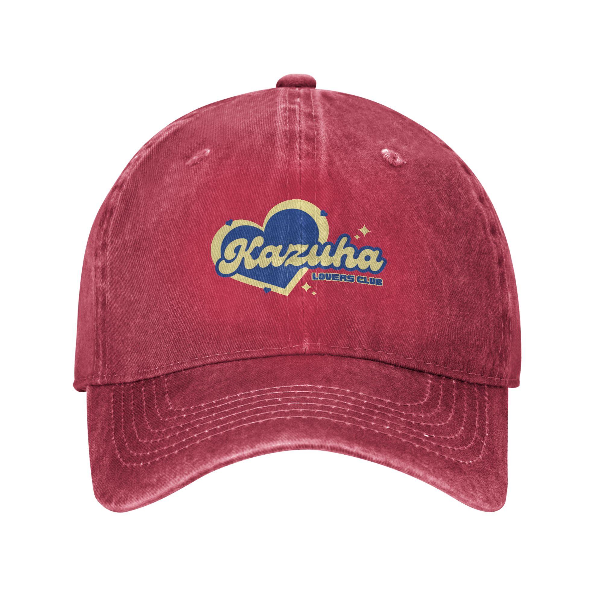 Unisex Baseball Hats Kazuha lovers club Washed Denim Outdoor Baseball Caps Hip Hop Cap Casquette One Size