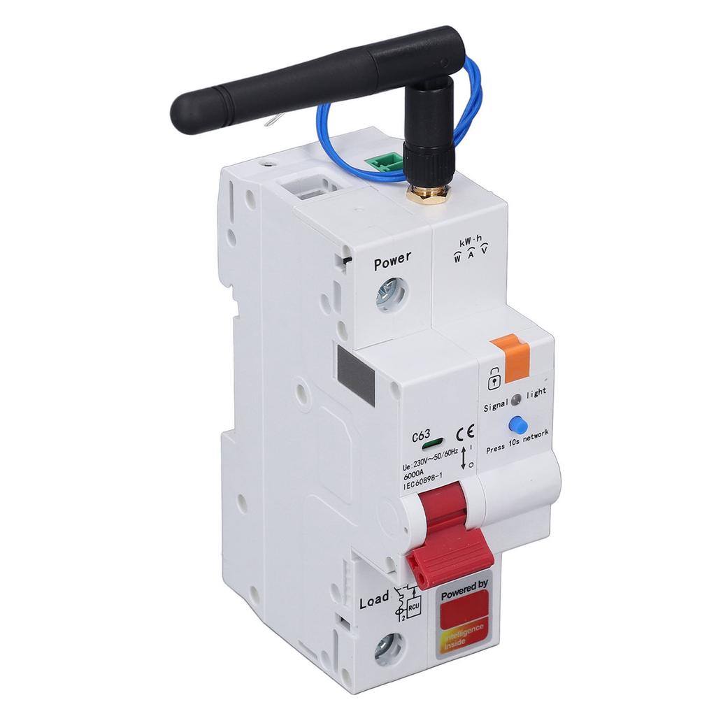 for Zigbee Smart Circuit Breaker 1P 63A Remote Control WIFI Metering Circuit Breaker for Tuya