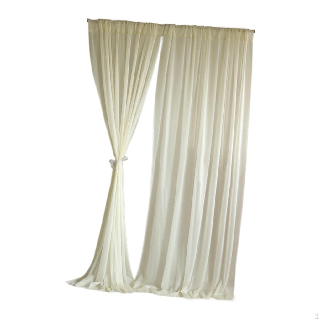 Backdrop Curtains 2 Panels Drapes Wedding Decoration for Festival Birthday