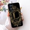 Fashion Crown Letter Case For Motorola Edge 30 30Pro 30Neo Soft Black Silicone Back Cover For MOTO Edge30 Pro Neo Phone Cases