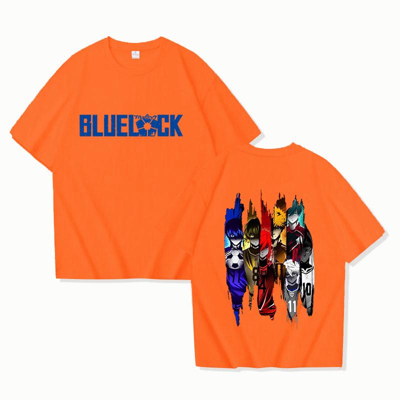 Hot Sales Anime T Shirts Women Men Summer Cool Short Sleeves BLUE LOCK Printing Personality Harajuku T-shirt