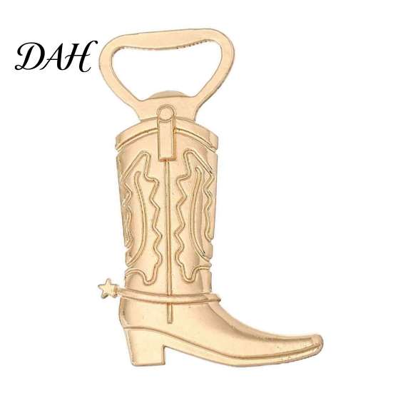 Western Bachelorette Party Gifts Cowboy Boot Bottle Opener, Durable Zinc Alloy Theme Openers with Unique Favor Sets Thank You Card, Favors for