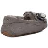 (WMNS) UGG ANSLEY Plaid Bow 'Charcoal' Women's 1127850-CHRC