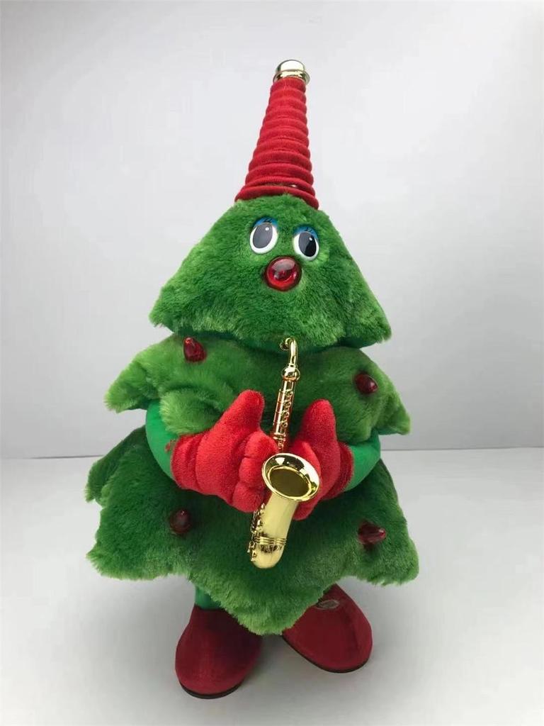Dancing, Singing, Light-Up Christmas Tree Plush Toy - Festive Decoration & Gift