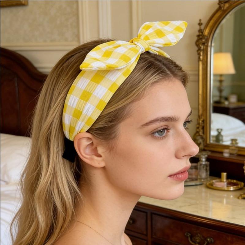 Non Slip Ocean Fish Print Headband with Cute Bow Perfect for Wide Hair Hoop Lovers