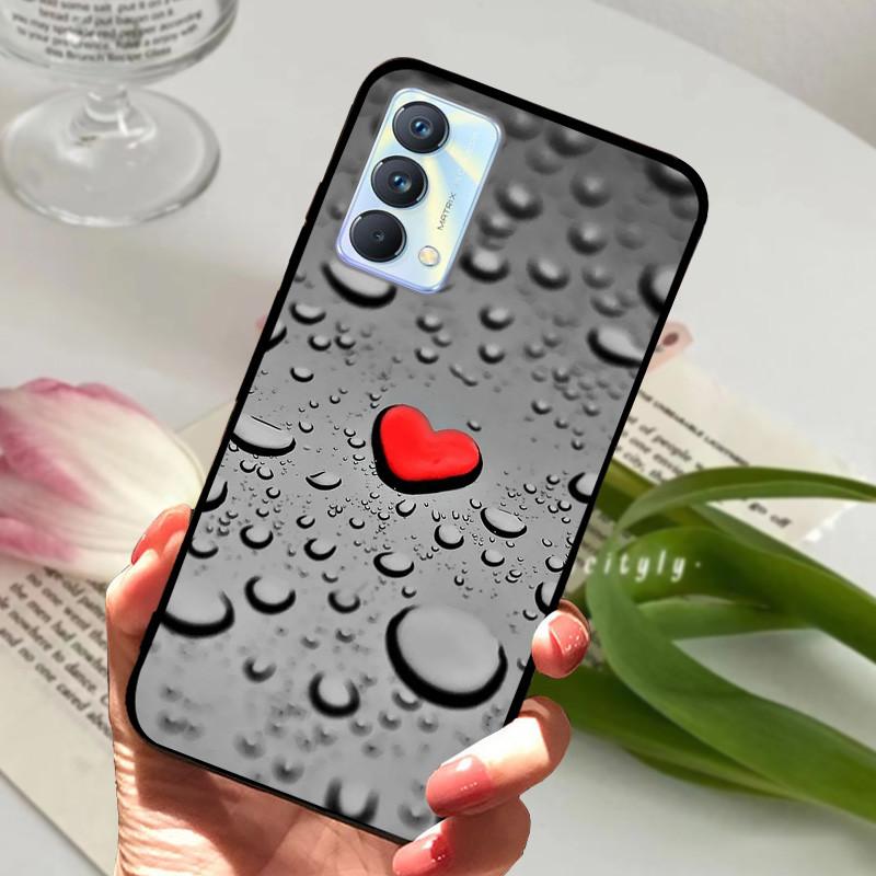 For cover Realme GT Master Case Edition Animal Cartoon Soft Silicone Funda for Realme GT Master Explorer Phone Cover Black Coque