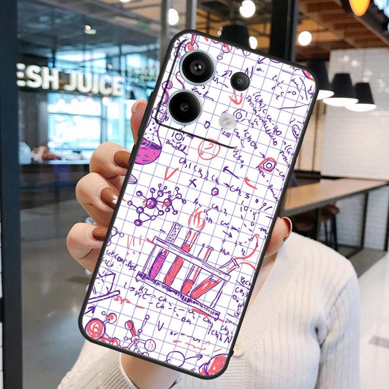 Science Chemistry Formulas Case For Xiaomi Redmi Note 15 Pro Plus 10 11 12 13 14 Pro Redmi 15 15C 10C 12C 13C 14C Cover