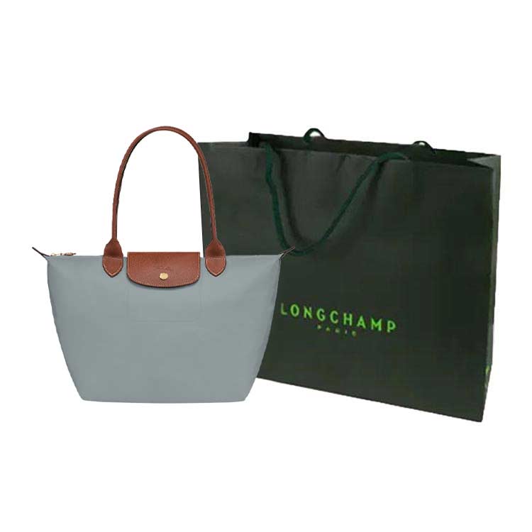 Longchamp Le Pliage Reißverschluss Recyceltes Canvas Tragetasche Damen Tragetaschen Stahl 2605089P80