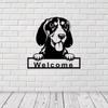 1pc Dog Welcome Metal Wall Art Gordon Setter Dog Wall Sign, Perfect Decoration for Home, Living Room, or Office Decor