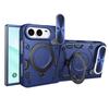 CD Texture Sliding Camshield Magnetic Holder Phone Case For iPhone Duo, TPU PC Shockproof Lens Protective Cover