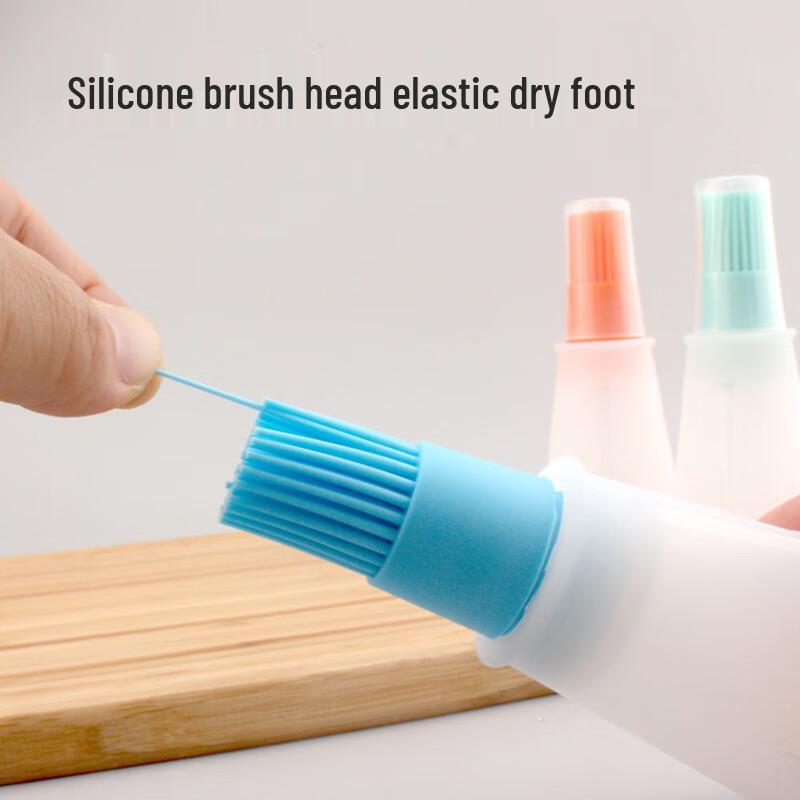 Silicone Oil Dispenser Brush with Scale and Lid