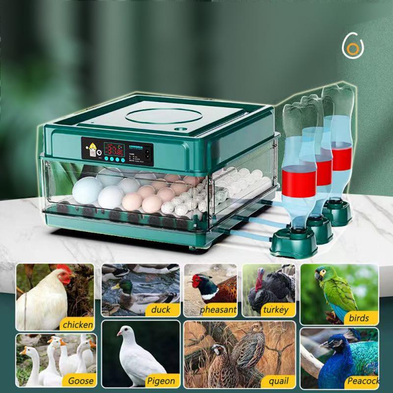 16/24/30 Brooder Eggs Incubator Fully Automatic for Chicken DuckGoose Auto Turner Electric Equipment Hatchery Poultry Farm Tools