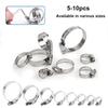 5-10pcs Stainless Steel Hose Clamp Adjustable 8-152mm Worm Gear Hose Clamp, Metal Pipe Clamp for Pipe
