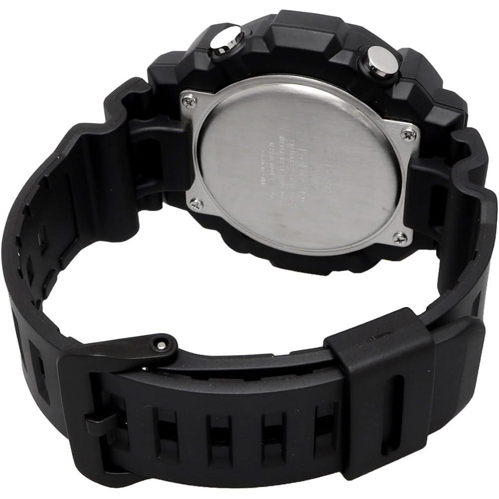Casio World Time Telememo Analog Digital Quartz Watch AEQ-120W-1BV Men's Black Reverse LCD Overseas Model