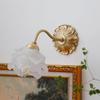 Frosted Glass LED Wall Light Switch Socket Home Decor Indoor Lighting Living Room Bedroom Beside Lamp Copper Lampara Pared