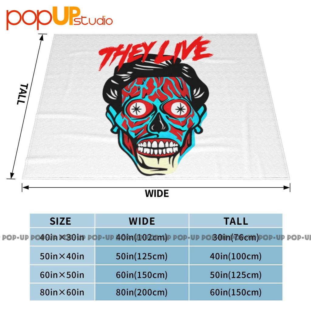 They Live Blue Alien Face Horror Movie 80S Film John Nada Carp Ultra-Soft Blanket Quilt Winter Sofa Cover Bed Covers