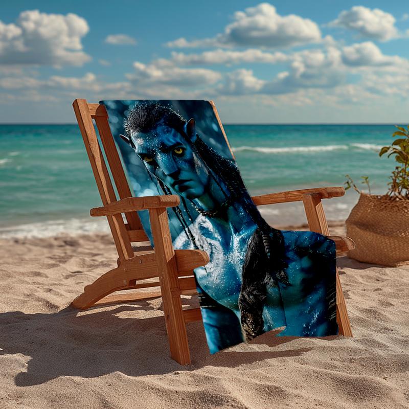 Ultra-Soft Beach Towel with Avatar Theme,Ideal for Pool - Camping, Diving - Perfect Travel Essential, Vibrant Beach Towel.