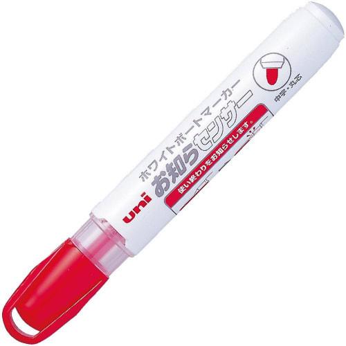 Mitsubishi Pencil Whiteboard Marker Notification Sensor Medium Point Round Lead PWB1204M Red 5 Pieces