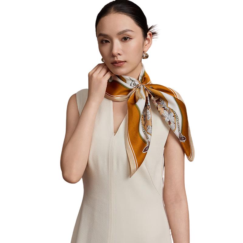 Shanghai Story 100% Mulberry Silk Square Scarf