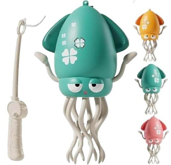 Dancing Squid Toy with Japanese LED USB Automatic Avoidance Educational Boys and Christmas Gift Instructions, Dancing, Swaying, Lights, Music,