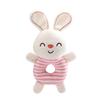 Happy Monkey Baby Plush Rattle and Teether Toy for Newborns