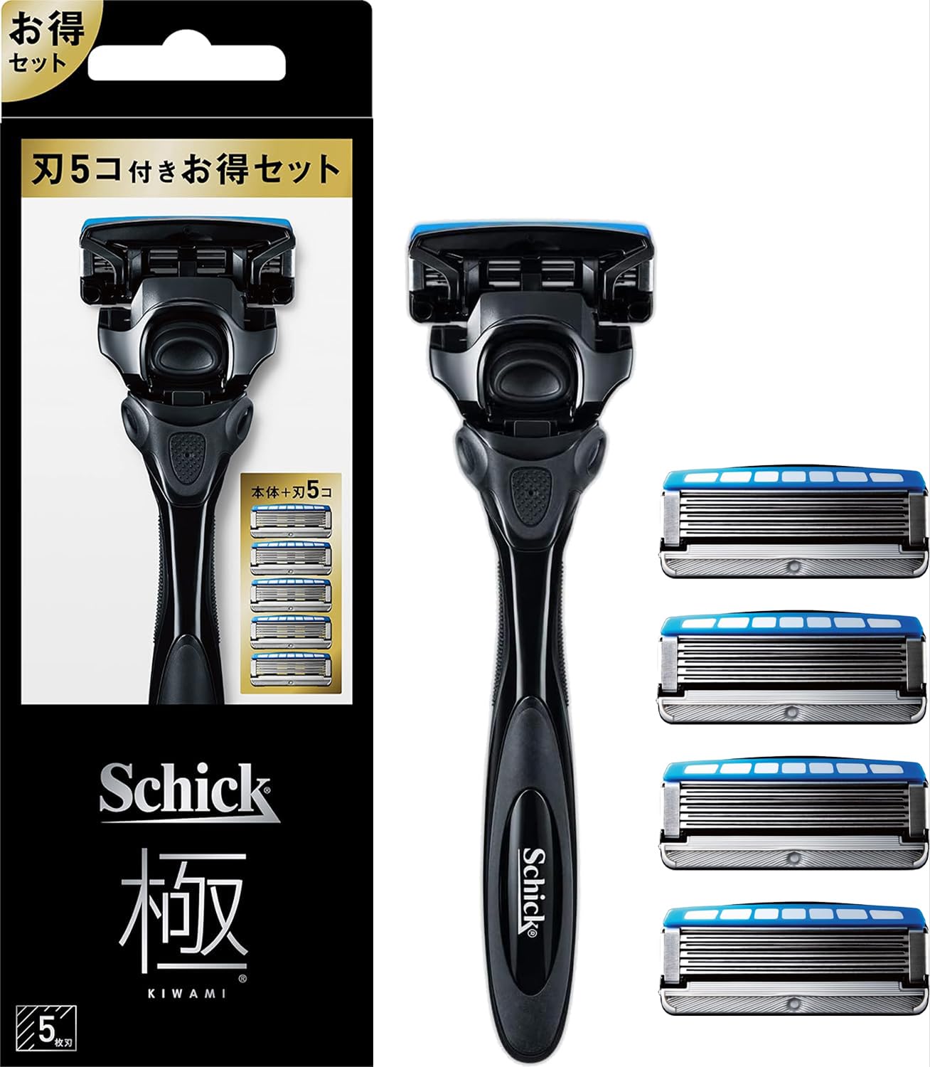 

Schick Kiwami Combo Pack 4 сменная бритва (держатель (с лезвием) + лезвия)