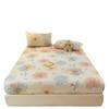 New Cotton Fitted Sheet Single Piece Printed Design Home Bedroom Fitted Sheet All-inclusive Anti-slip Bed Sheet
