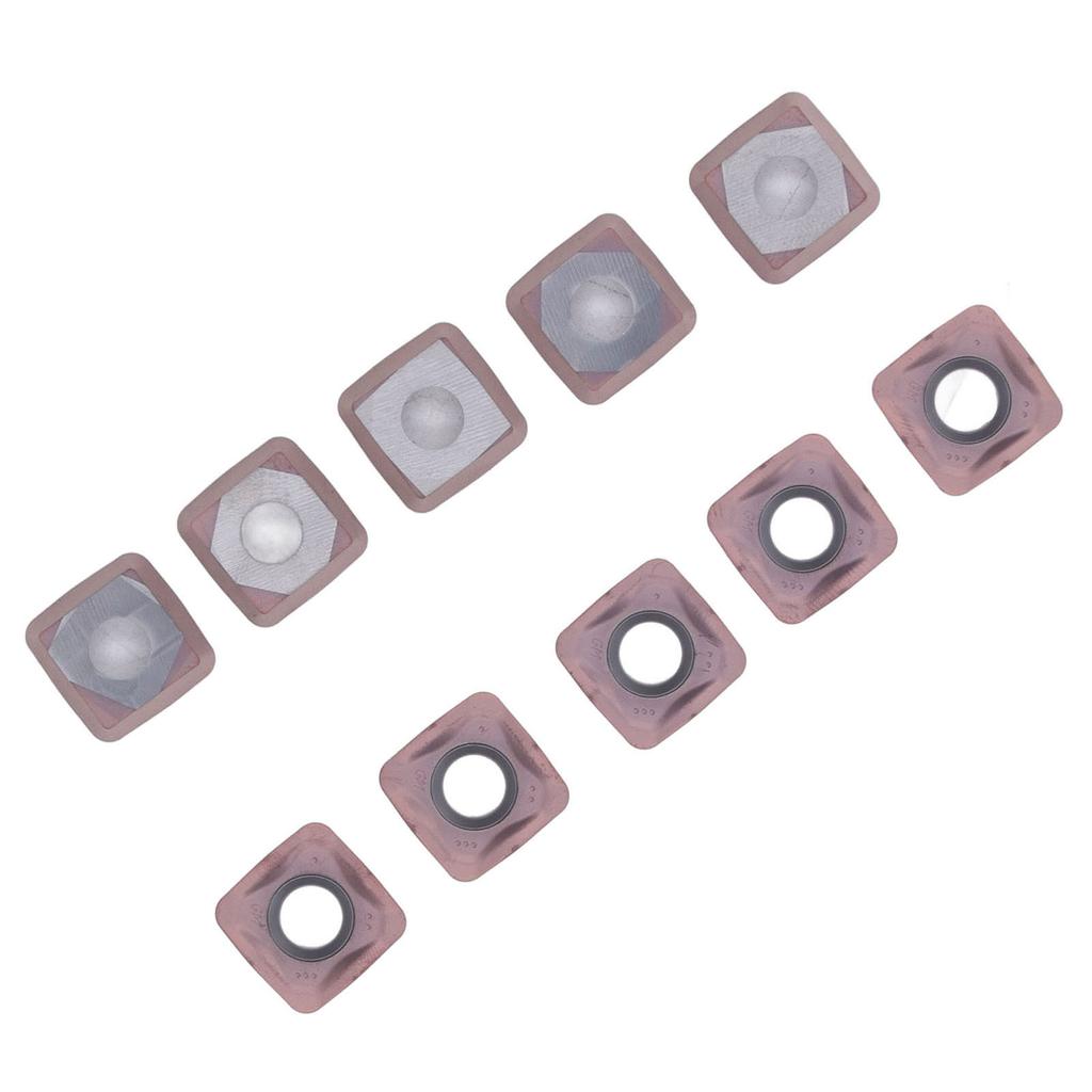 10PCS Coated Carbide Inserts Indexable CNC Milling Inserts Lathe Cutting Tool Machine Clip Type