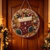 Weihnachts-Perlenmalerei Sonnenfänger-Set Bastelset Metallkette 3D Perlen in gemischter Größe Basteln Festliche Fensterwand Dekoration