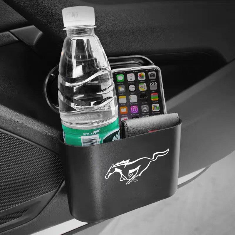 Car Trash Can Storage Box Vehicle Multifunctional Garbage Dust Case For Ford Mustang F10 Zapatillas Miniatura Gt Shelby 2005 2015 Mujer 2012 Kuga