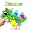 Dinosaur Montessori Sensory Toys For Toddlers Color Sorting Squeeze Fidget Toys Fine Motor Skills Game Easter Gifts For Kids