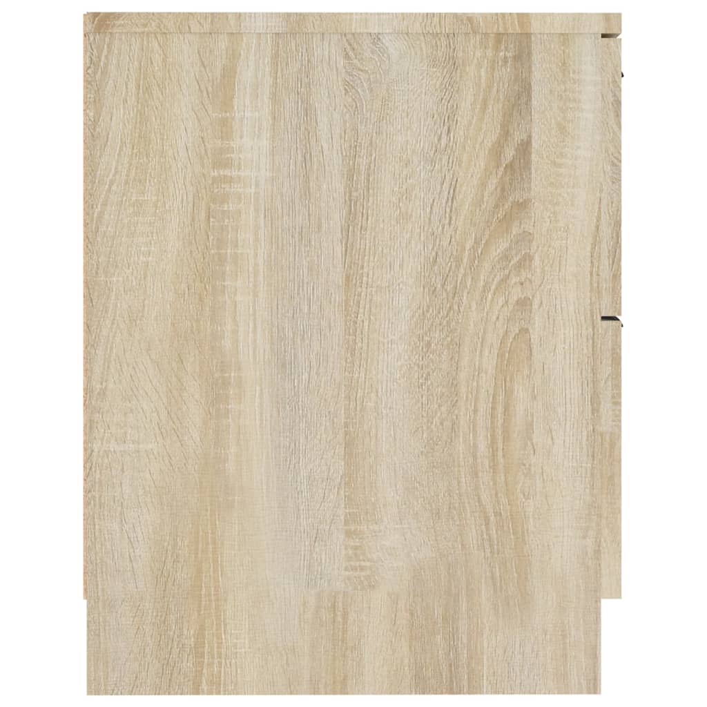 Nightstands 2 Pcs Sonoma Oak Wood Based Material