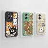 For OPPO A79 A77 A77s A78 A83 A91 A92 A93 A93s A94 A95 A96 4G 5G Phone Cases Lovely Panda Kitten Pattern Liquid Silicone Anti Slip Shell For OPPO Capa