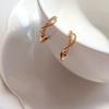 Women's Tapuho Twisted Hoop Earrings (One-Touch Style)