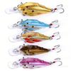 6No. Hook Feather Hook Floating Rock Group Fish Fake Bait6.5CM 6GHard Bait Bionic Fishing Lure for Bass and Mandarin Fish